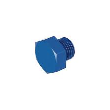 08 AN & JIC Straight Thread Port Plug - Blue