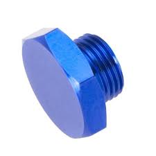 10 AN & JIC Straight Thread Port Plug - Blue