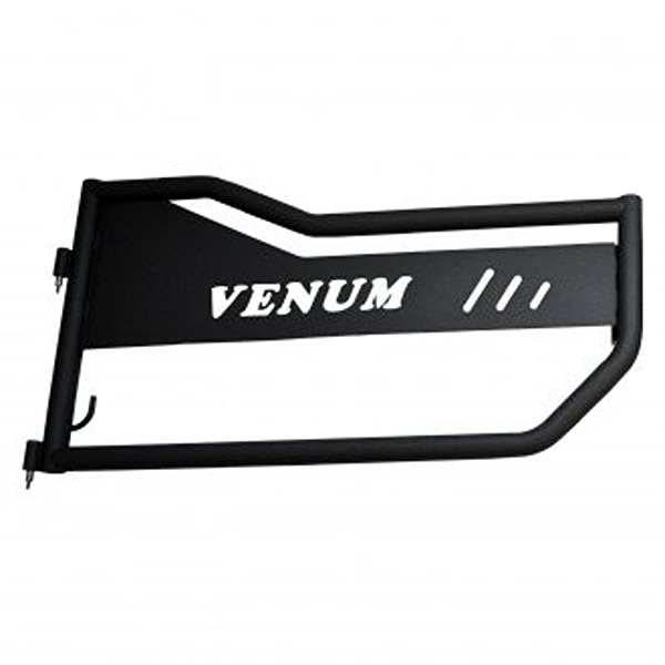 Venum Front Tubular Aluminum Door Kit with Latch for 2018-2022 Jeep Wrangler Jl & 2018-2022 Jeep JKU, Textured Black