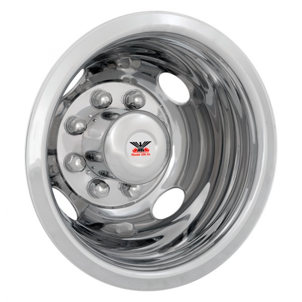 PHONF12R 16 in. 8Lug 4Hh Dual Wheel Dotliner Simulator Rear Set for 2008-2015 Ford E-series