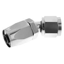 06 AN 90 deg Female Aluminum Hose End - Black