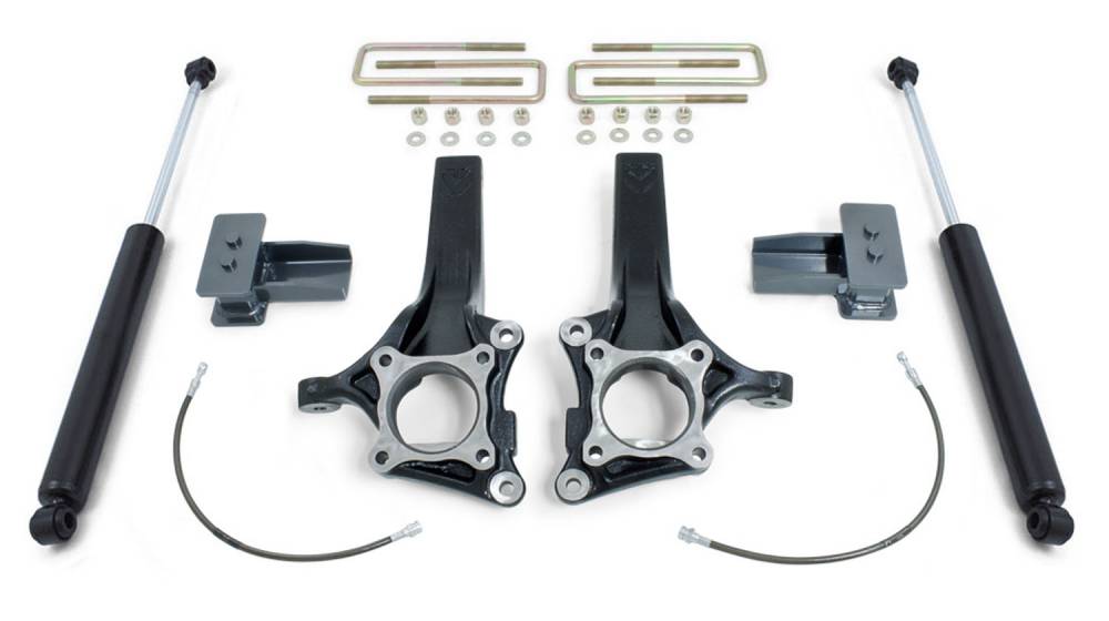 2-4 in. Lowering Kit with Maxtrac Shocks Absorber for 1999-2007 Classic GM 1500 2-4WD Series