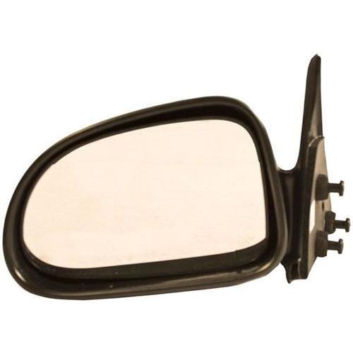 SHE329-300L Left Hand Manual Non-Heated Non-Folding Door Mirror for 1997-2004 5x7 Dakota, Textured Black -  Sherman Parts