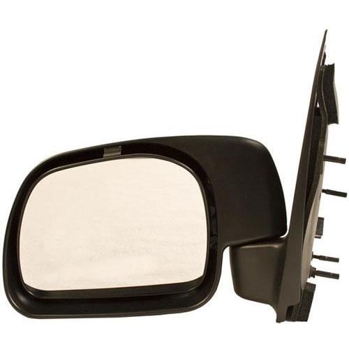 SHE580-301L Left Hand Manual Non-Heated Folding Door Mirror for 1999-2007 Paddle Type F-series Superduty Pickup, Textured Black -  Sherman Parts