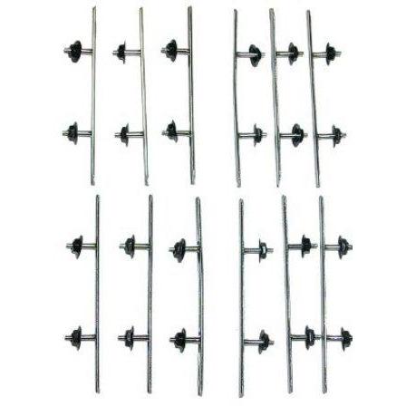 12 Piece Quarter Panel Ornament Kit with Nuts for 1967-1968 Firebird