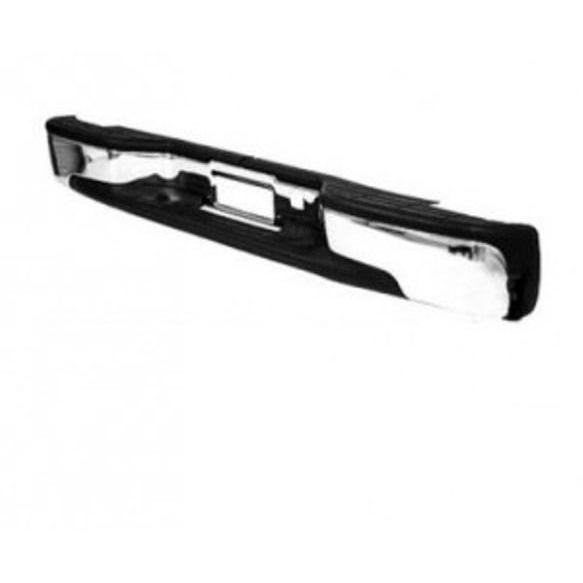 SHE901-802 Rear Step Bumper Assembly with Pads & Brackets for 1999-2007 Silverado & Sierra Classi C Stepside, Chrome