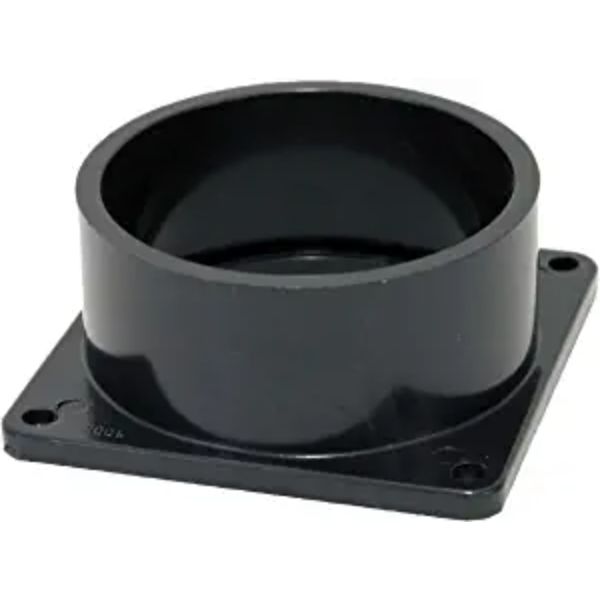 LSB66V13S 3 in. Spigot Flange Adapter, Black