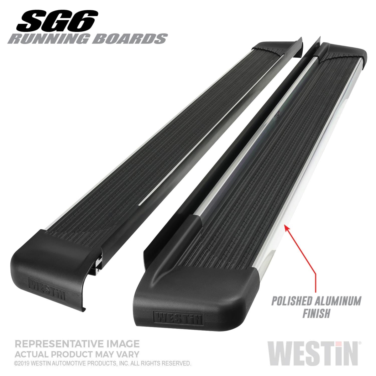 74.25 in. Polished SG6 Running Boards