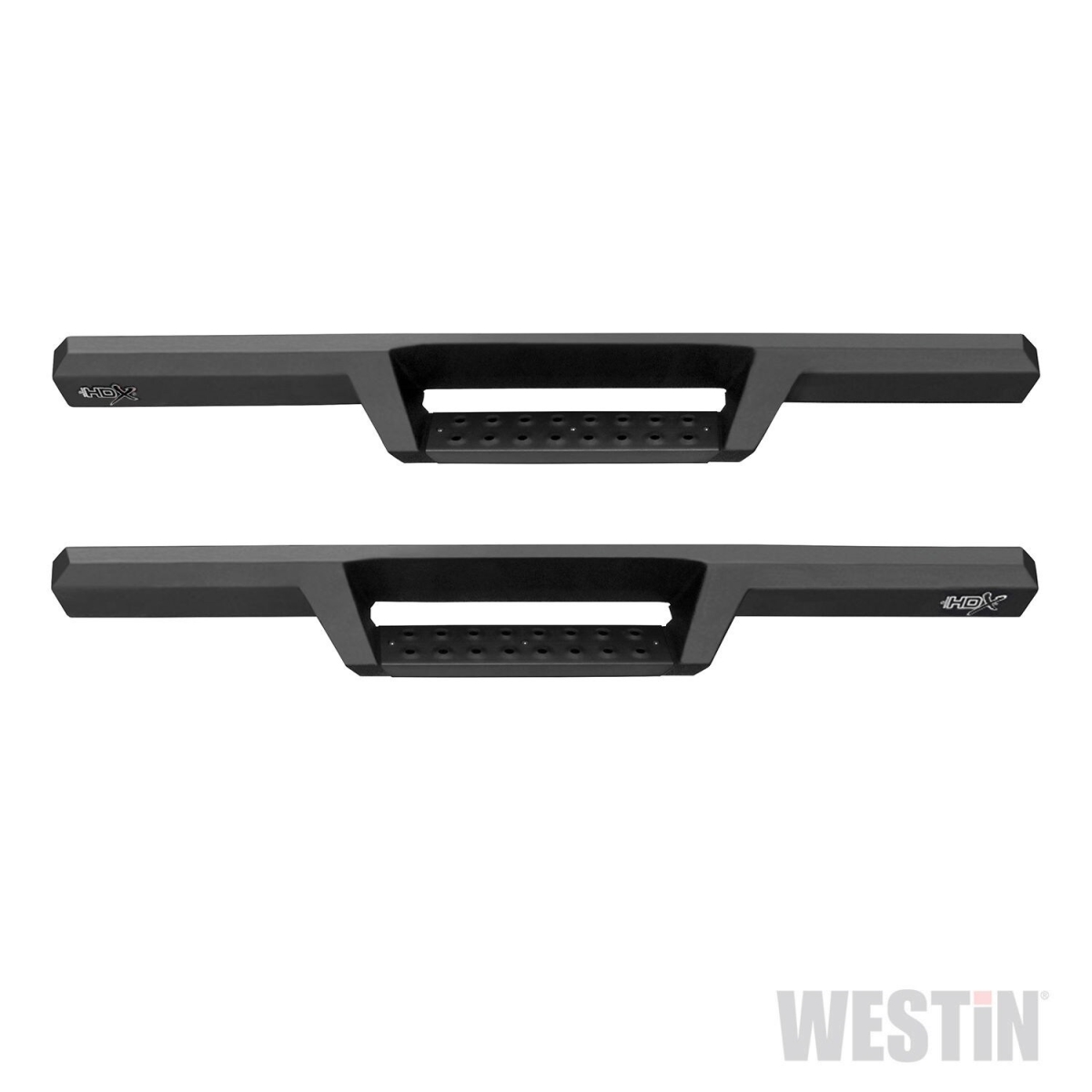 WES56-14055 Textured Black Drop Nerf Step Bars for 2018-C Wrangler JL 2 Door HDX