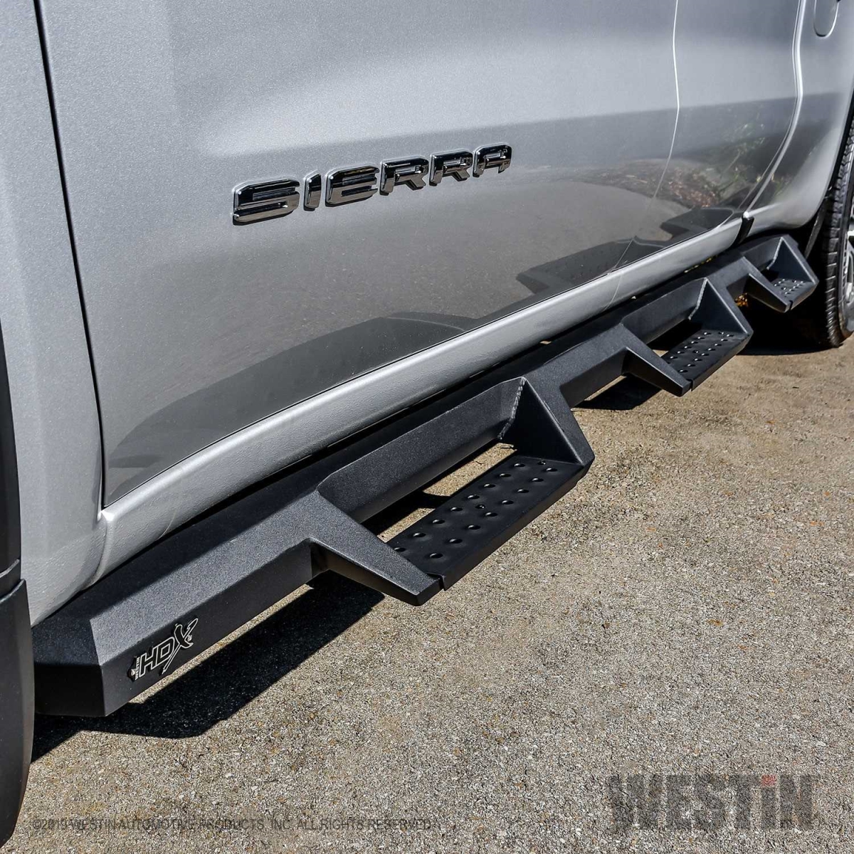 Textured Black HDX Drop W2W Nerf Bars for 2019-C Silverado, Sierra 1500 Double Cab