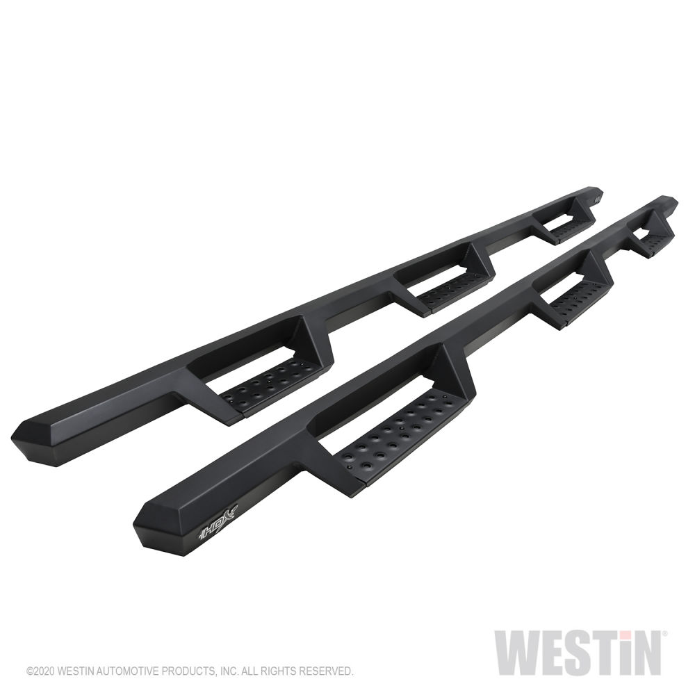 8 ft. Hdx Drop Nerf Step Bar for 2020-2022 Chevrolet Silverado Sierra 2500 & 2020-2022 Chevrolet Silverado Sierra 3500, Textured Black