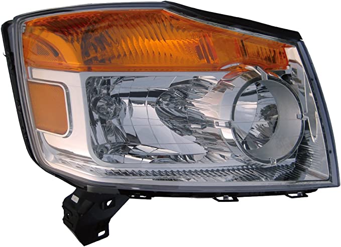 REGDS665-B001L Left Hand Assembly Composite Head Lamp for 2008-2012 Nissan Armada