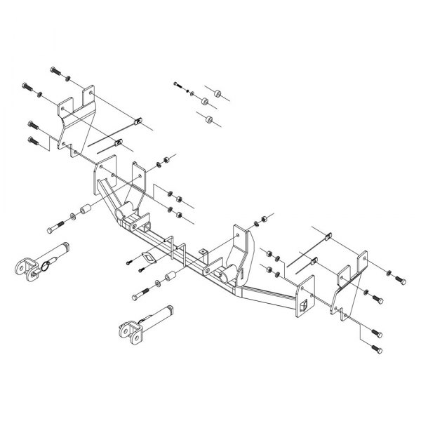 RDM524446-5 Tow Bar Mounting Bracket Kit for 2016-2019 Ford Explorer -  RoadMaster