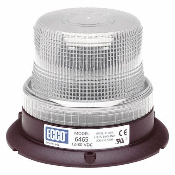 Picture of Ecco Safety Group ECC6465C 12-80VDC Pulse 8 Flash LED Beacon Headlight&#44; Clear