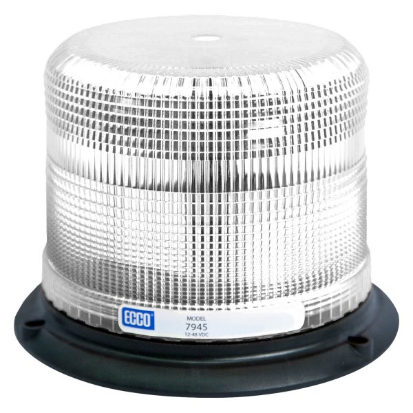 ECC7945C 4.9 in. Pulse II 3-Bolt Mount Low Profile White LED Beacon Light