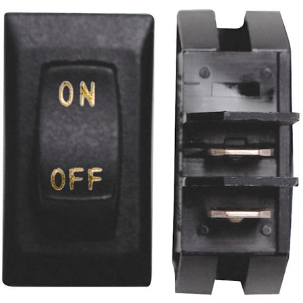 Valterra Products  12V Labeled On & Off Switch, Black & Gold