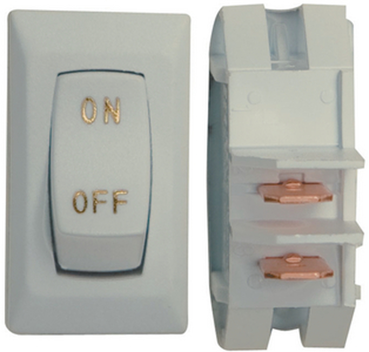 Valterra Products VLPDG110UGPB Labeled On & Off Switch, White - 3 per Bag