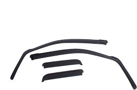 Picture of EGR EGR571395 Matte Black In Channel Slimline Window Visors for 2015-2016 Colorado&#44; Canyon Crew Cab - 4 Piece