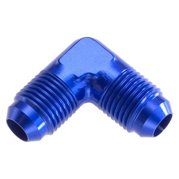 04 Male 90 deg AN & JIC Flare Adapter - Blue