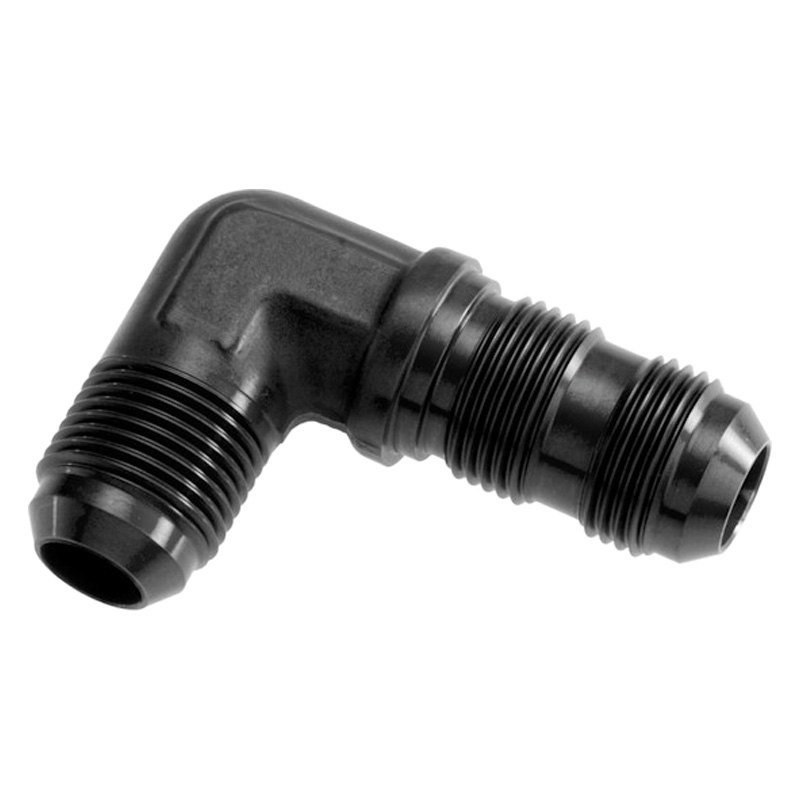 06AN 90 deg Male AN & JIC Bulkhead Adapter - Black