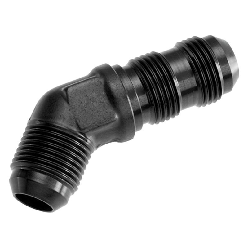 10AN 45 deg Male AN & JIC Bulkhead Adapters - Black