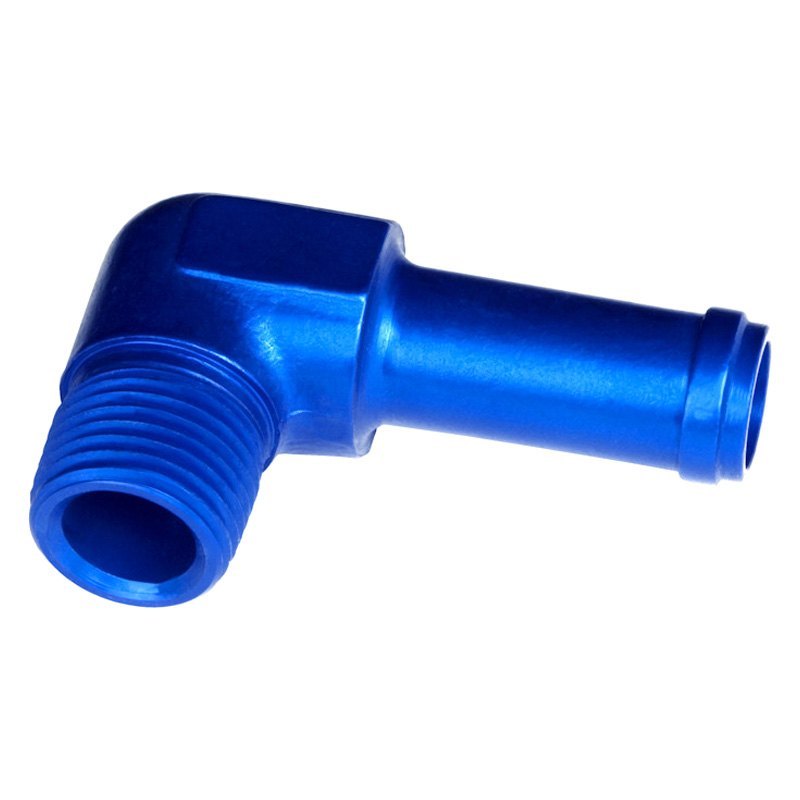 04 AN OD 02 NPT Male 90° Hose Nipple - Blue - Durable Design