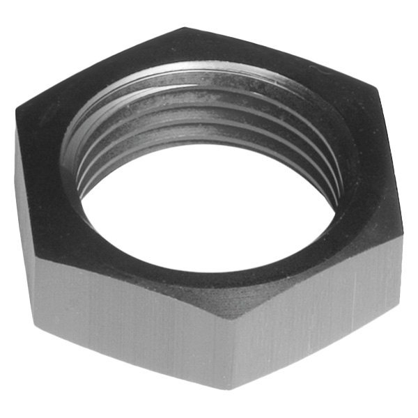 12AN AN & JIC Aluminum Bulkhead Nut - Black