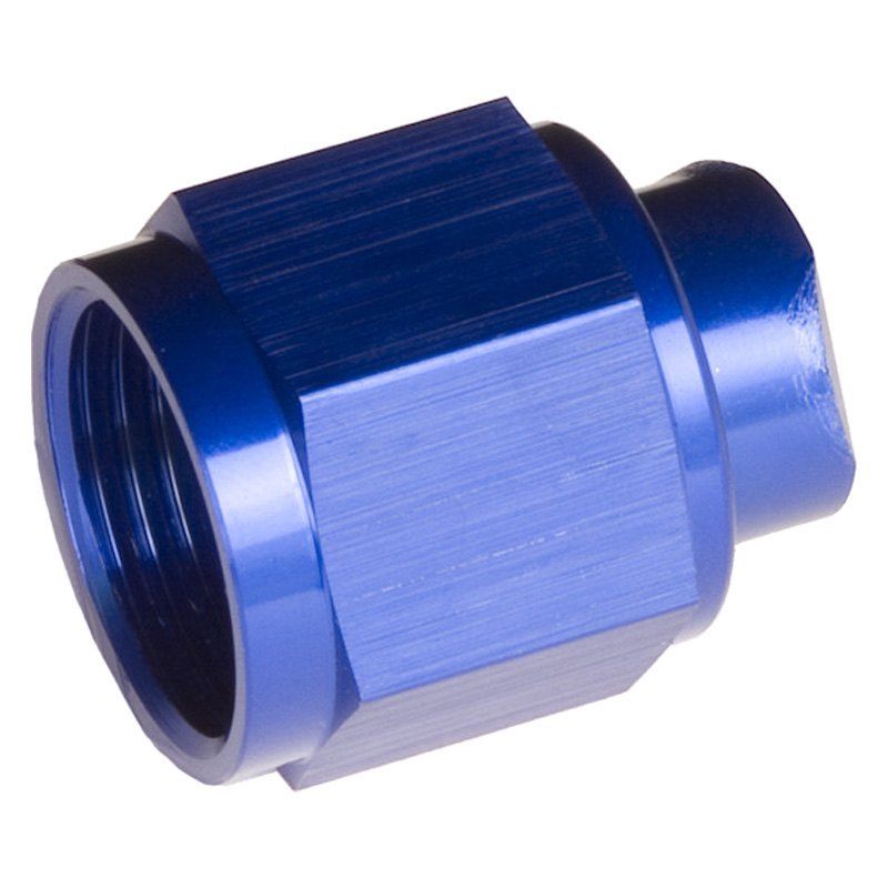 08AN AN & JIC Flare Cap Nut, Blue - 2 Piece