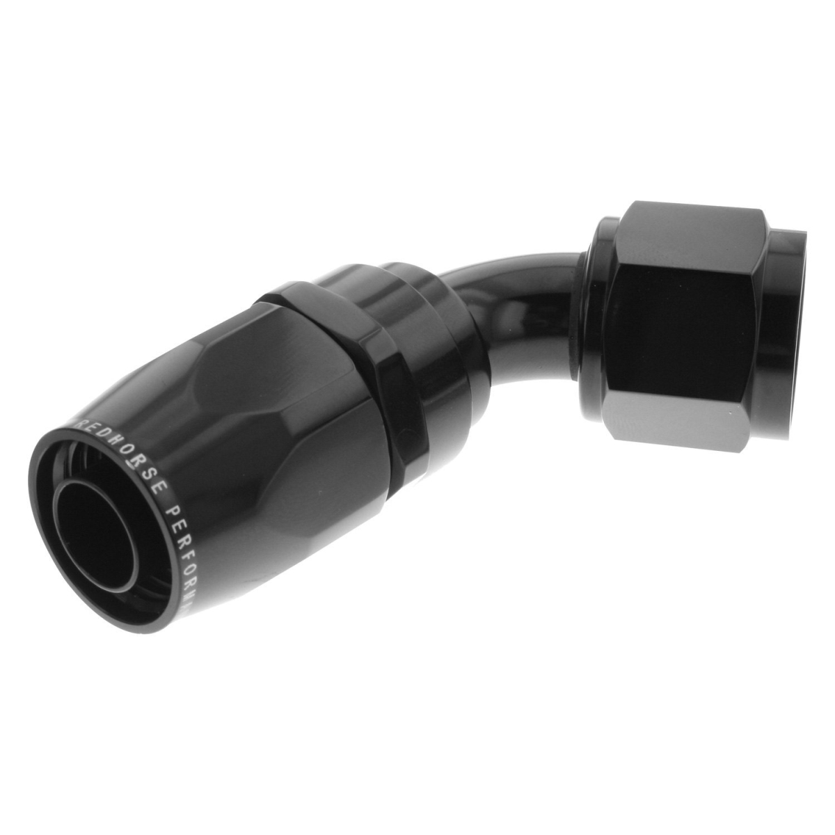 06AN 60 deg Female Aluminum Hose End - Black