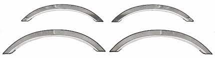Innovative Creations ICICHE054 2 ft. Wide Stainless Steel Fender Trim for 2007-2013 Sierra 1500-2500-3500 All - 4 Piece