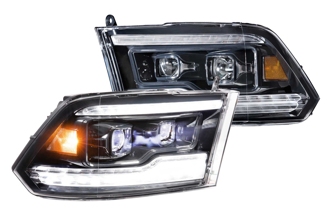 MMLLF520-ASM LED Projector Headlights for 2011-2018 Ram 1500, 2009-2018 Ram 2500-3500 XB