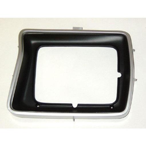 SHE574-95AR Right Hand Headlamp Door with Rectangle Headlamp for 1978-1979 Ford Pickup & Bronco, Argent & Black
