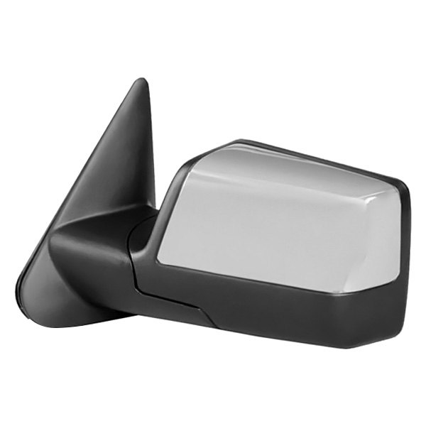 Left Non-Heated Driver Side Power Foldaway View Mirror for 2006-2010 Ford Ranger, Black & Chrome