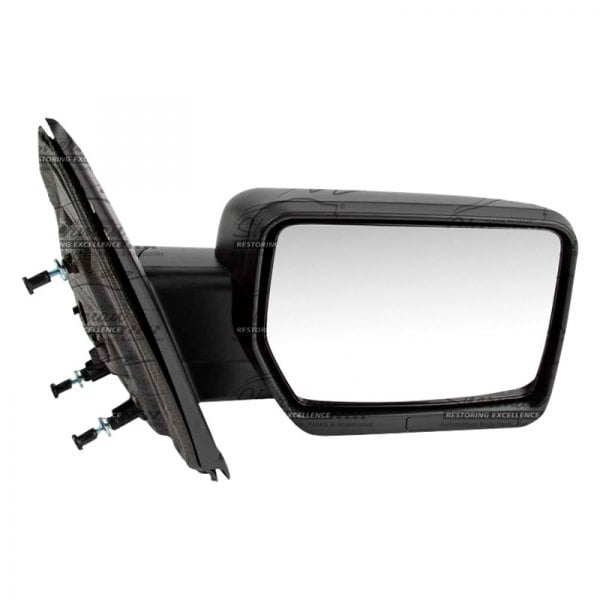 SHE579CC-300R Right Hand Outer Rear View Manual Mirror for 2011-2014 Standard Type Ford F-150, Textured Black -  Sherman Parts