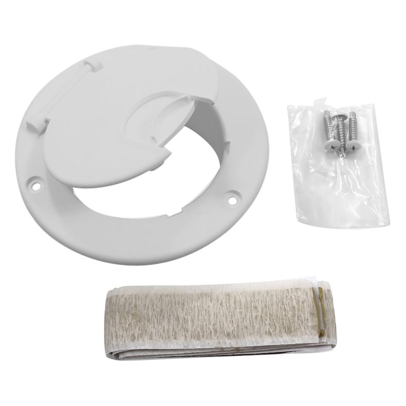 Electric Cable Hatch without Back, White