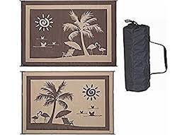 8 x 11 ft. Beach Paradise Mat, Brown & Biege