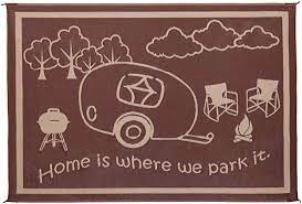 8 x 11 ft. RV Home Mat, Brown & Biege