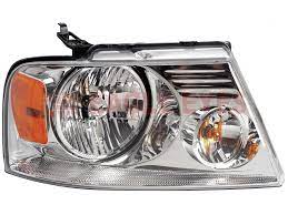 REGFR390-B001L Composite Left Hand Headlamp Assembly with Chrome Trim for 2004-2008 Ford F-150