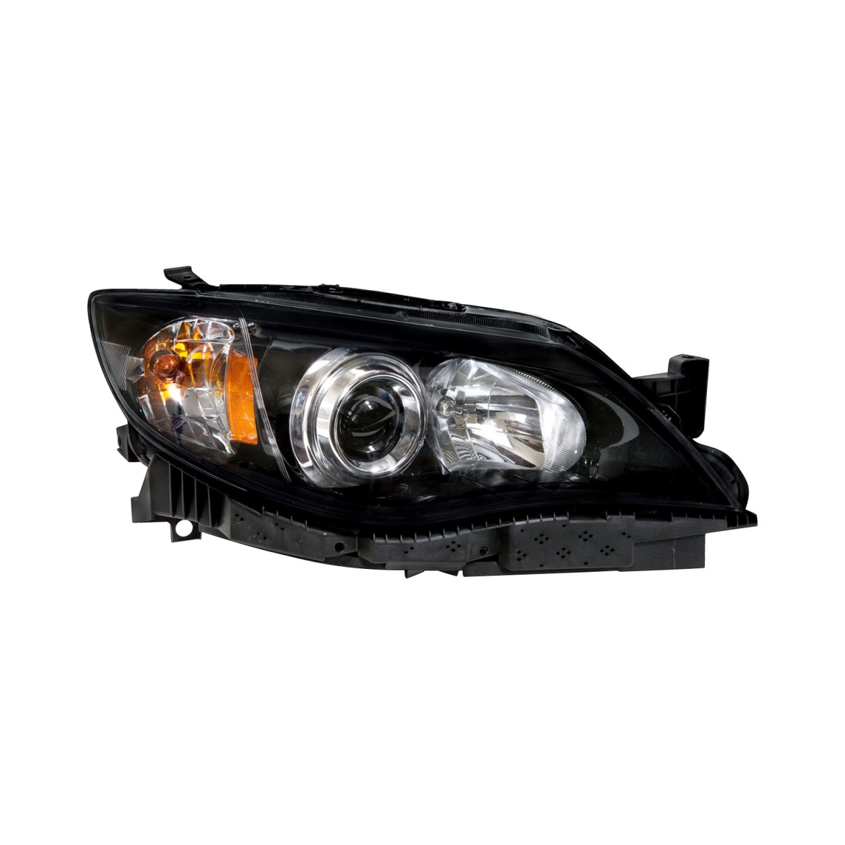 REGSR037-B101R Right Hand Composite Headlamp Assembly for 2008-2011 Subaru Impreza Sedan & 2.5I, Black