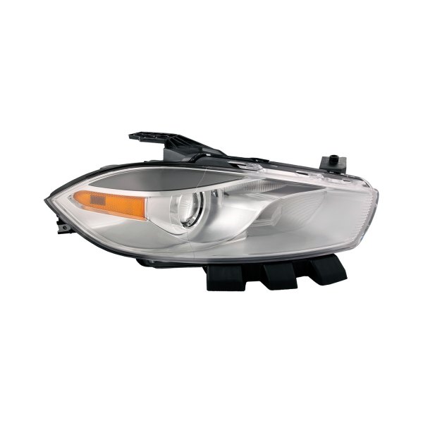 Right Hand Headlamp Lens & Housing Assembly with Chrome Trim for 2013-2016 Xenon & Darh