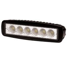 3W LED Flood Beam Clear Rectangular LED Worklamp