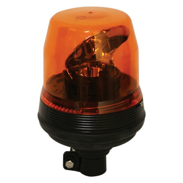 ECCEB7810A 12-24Vdc 185 Fpm Low Profile Flexi Din Pole Mount LED Rotating Beacon, Amber