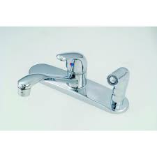Picture of American Brass AMBSL801F-4-A Metal Single Lever Kit with Spray&#44; Chrome