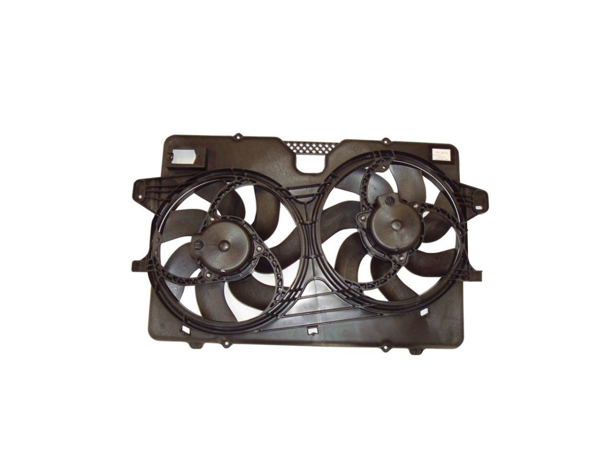 3.0L V6 Dual Radiator & Condenser Fan Assembly for 2008-2012 Ford Escape, Black