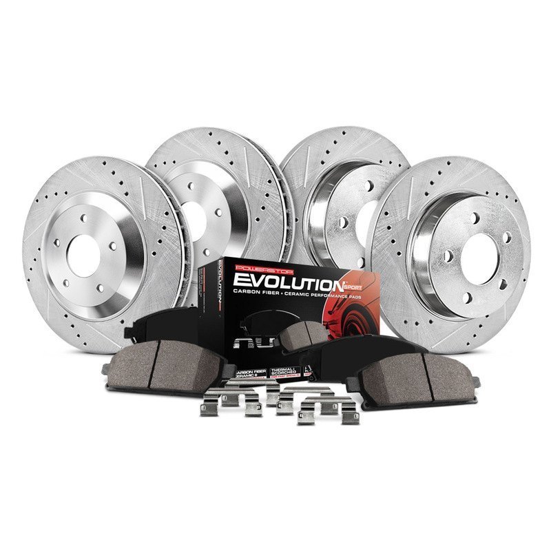 Front & Rear 1 Click Brake Kit with Hardware for 2007-2018 Jeep Wrangler