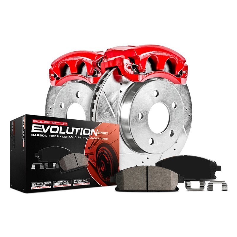 Powerstop PSBKC2083 Rear 1 Click Kit with Calipers for 2007-2014 Cadillac Escalade