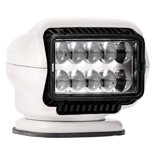 GLT30005ST 7 x 8 in. 40W Stryker Rectangular White Housing Spot Beam LED Light with Wireless Handheld Remote -  Golight