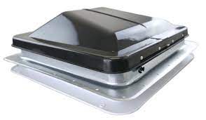 12V Universal Replacement Vent Smoke Lid, Galvanized Collar
