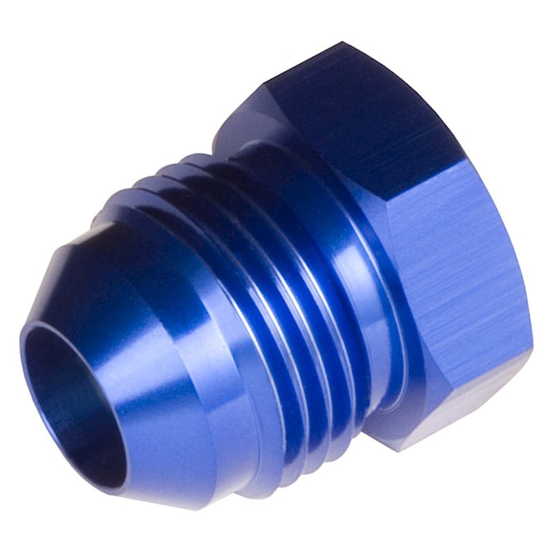 04 AN & JIC Aluminum Flare Plug - Blue