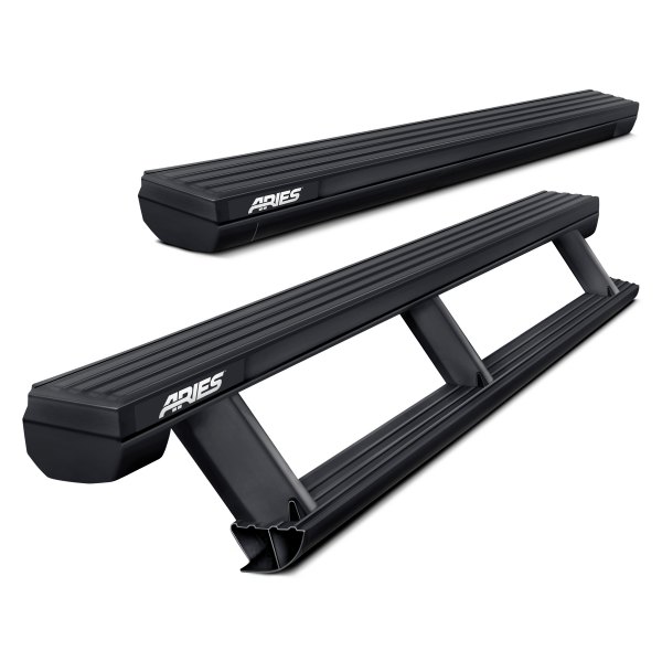 3.3 in. ActionTrac Retractable Running Boards Kit for 2015-2021 Ford Super Crew Cab F-150, 2017-2021 Ford F-250 & 2017-2021 Ford F-350 - Black -  ARIES, ARI3048321